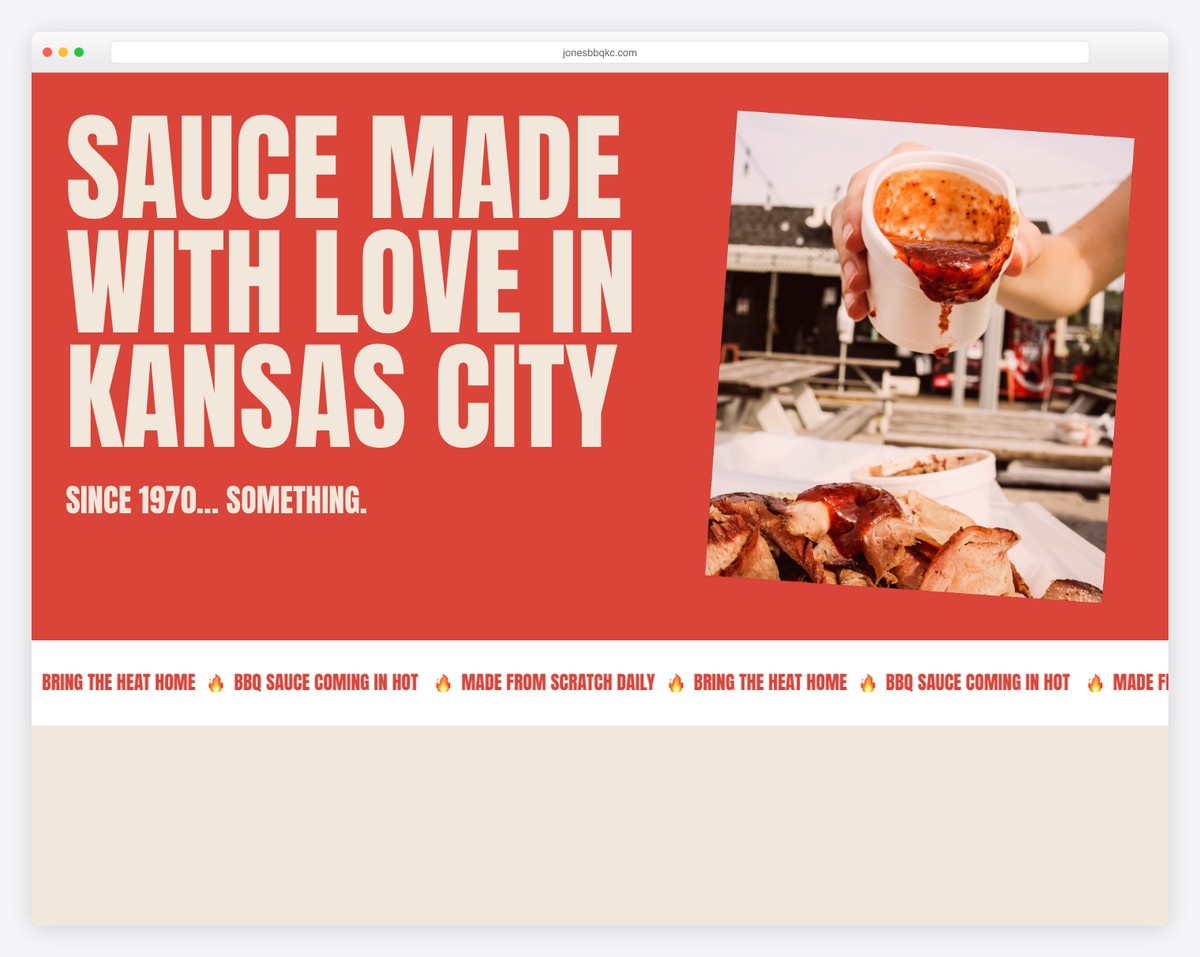 jones bar-b-q food website