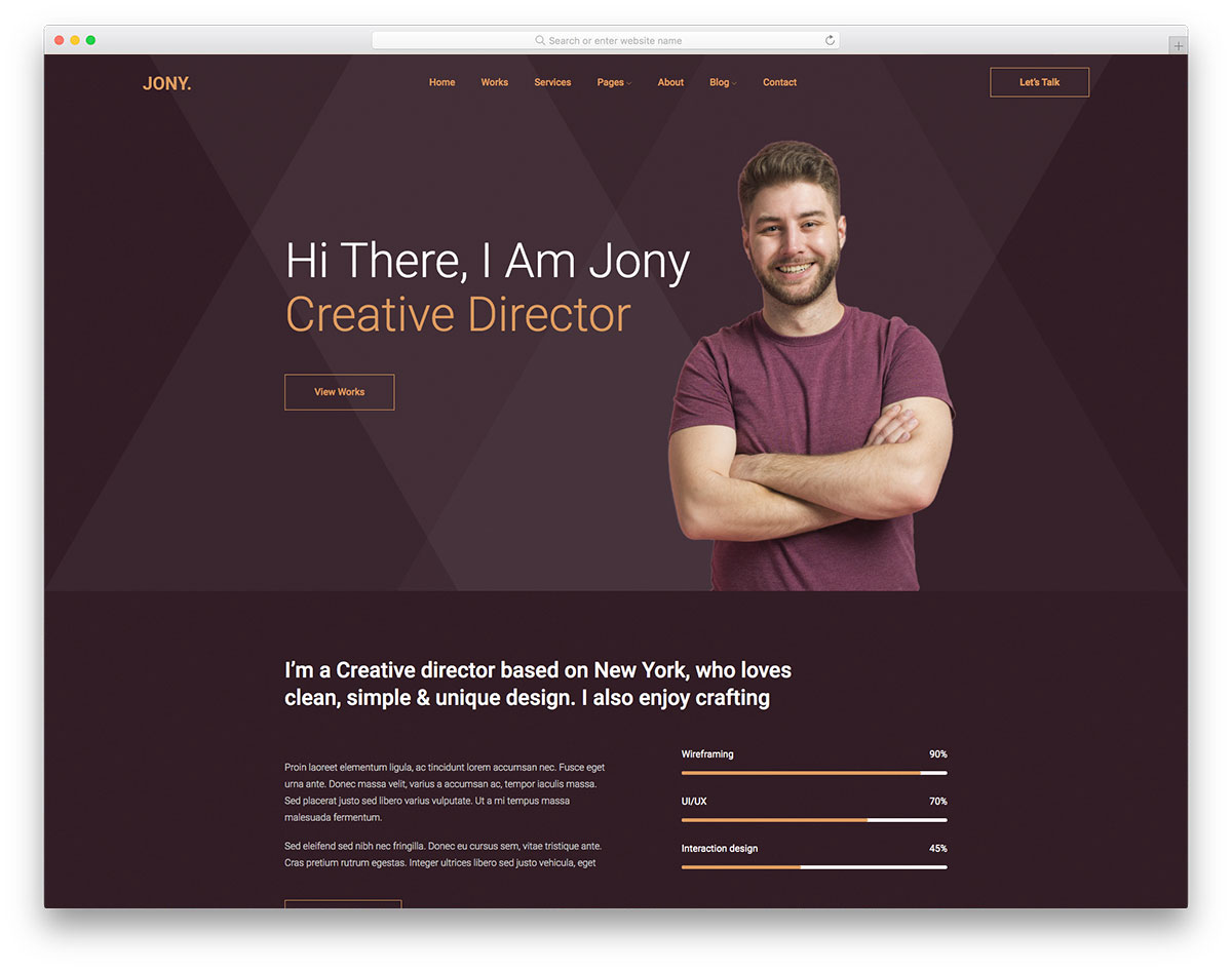 30 Free Personal Website Templates To Boost Your Brand 2021 Colorlib