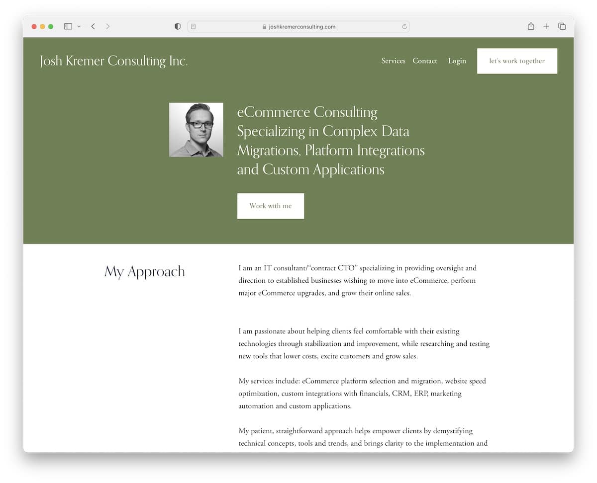 josh kremer consulting website