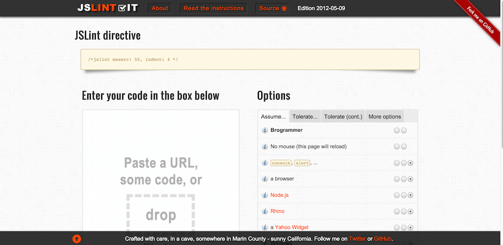 jsLint.it Online JavaScript Code Quality Tool