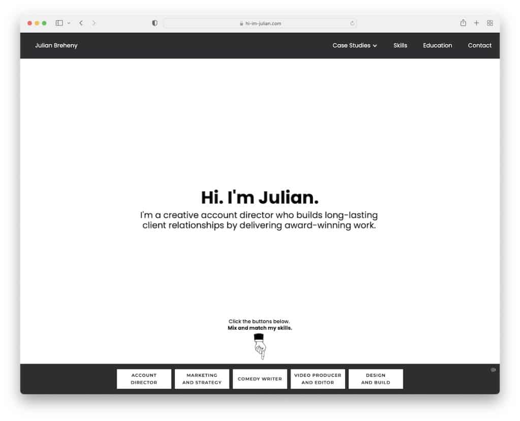 julian breheny resume website