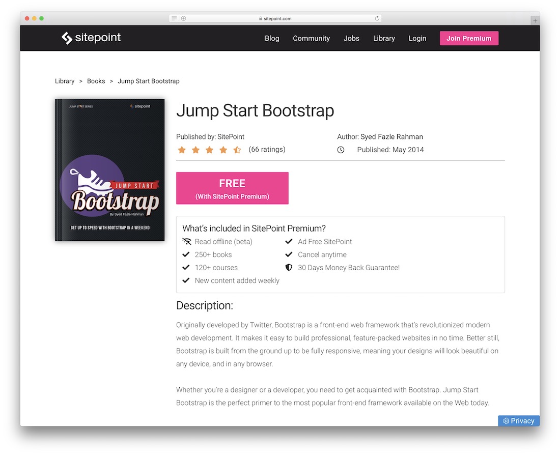 jump start bootstrap