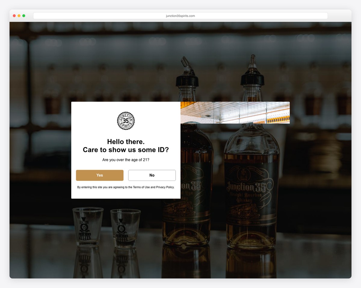 junction 35 spirits website example