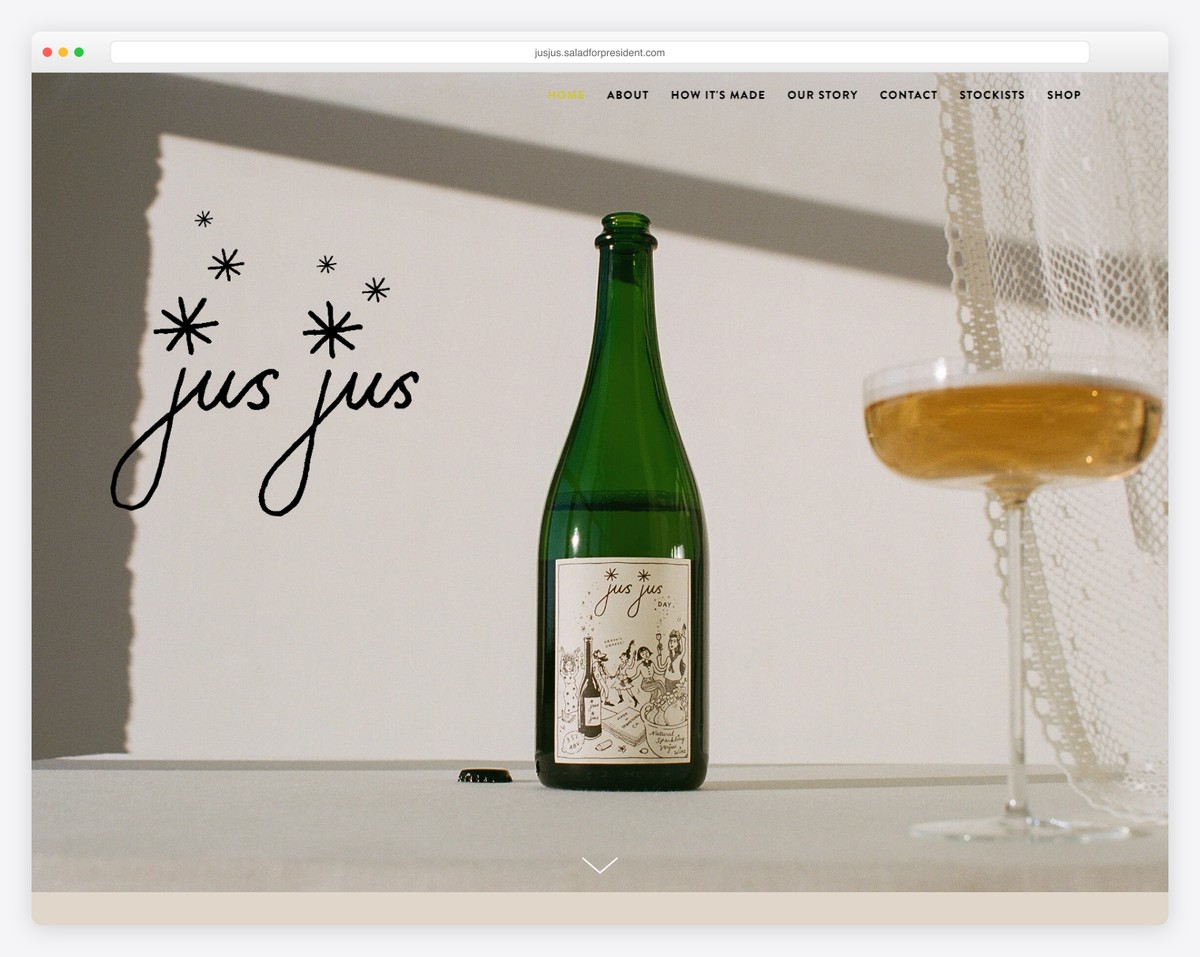 jus jus food website