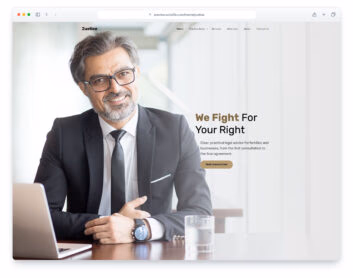 Justice website template
