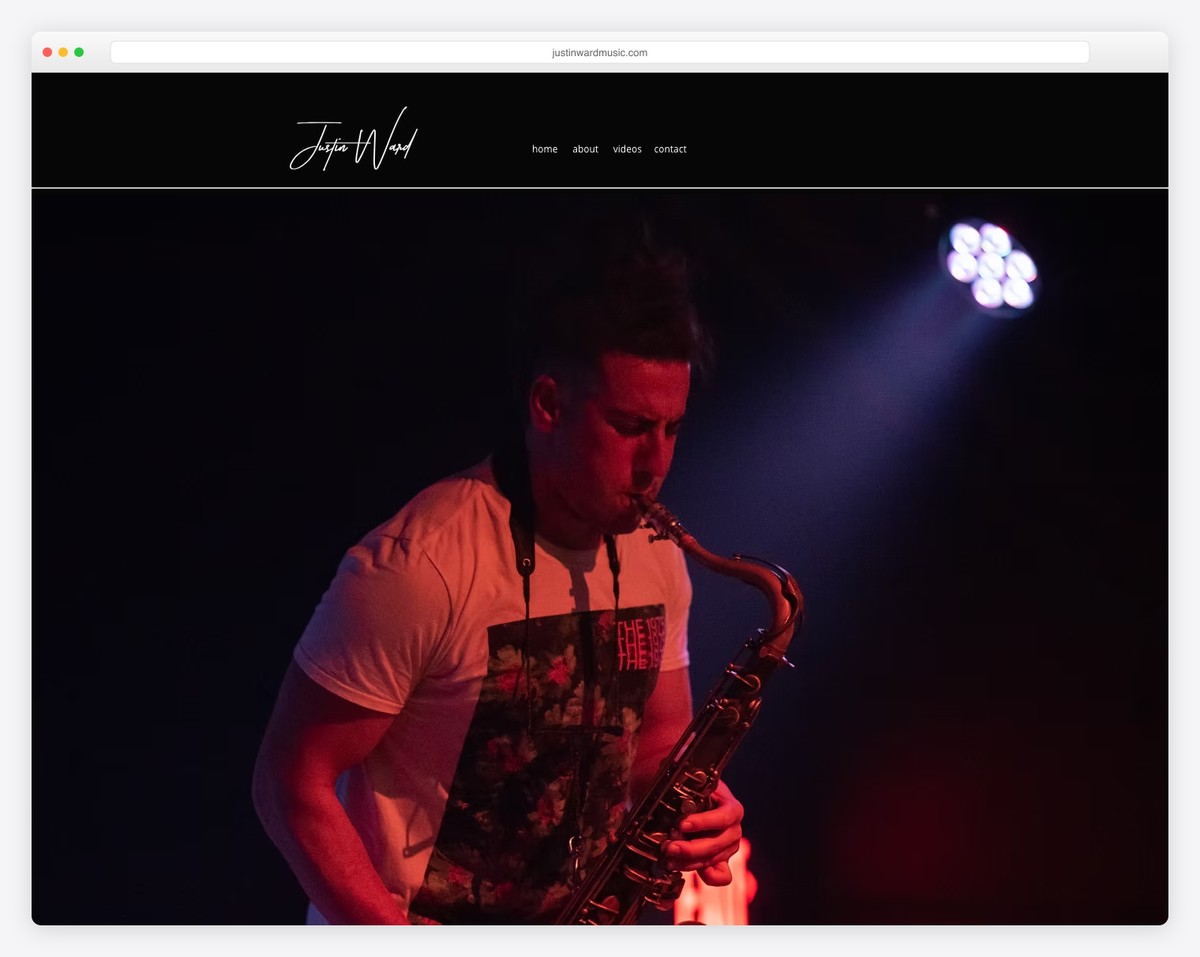 justin ward musician website