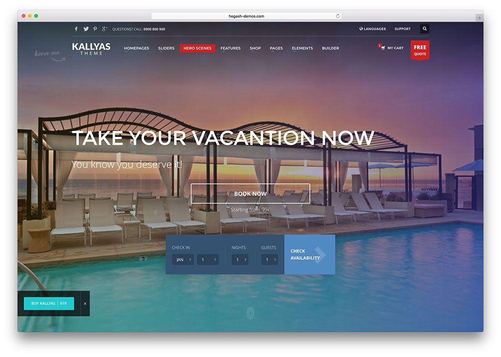 Booking Website Template