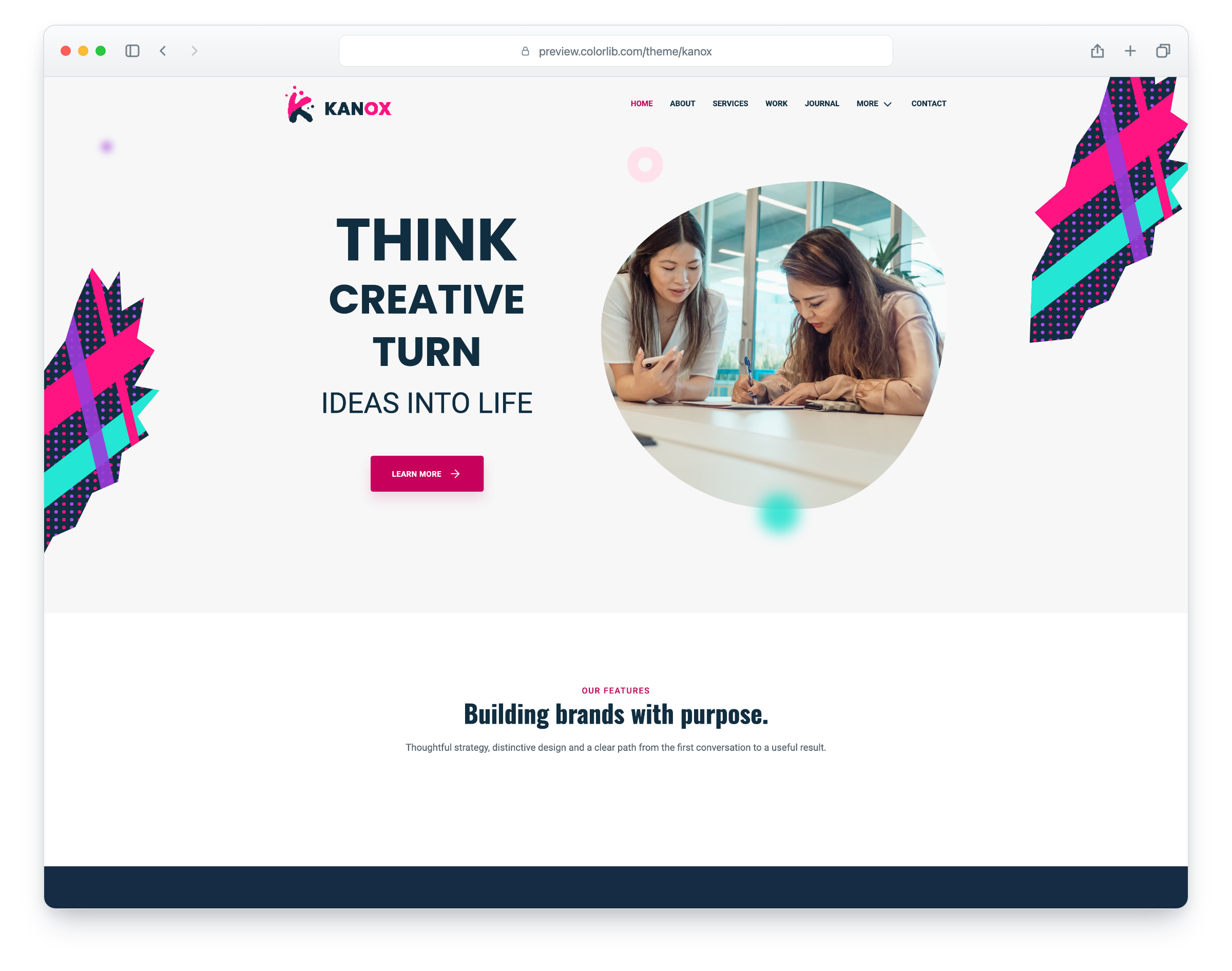 Kanox website template