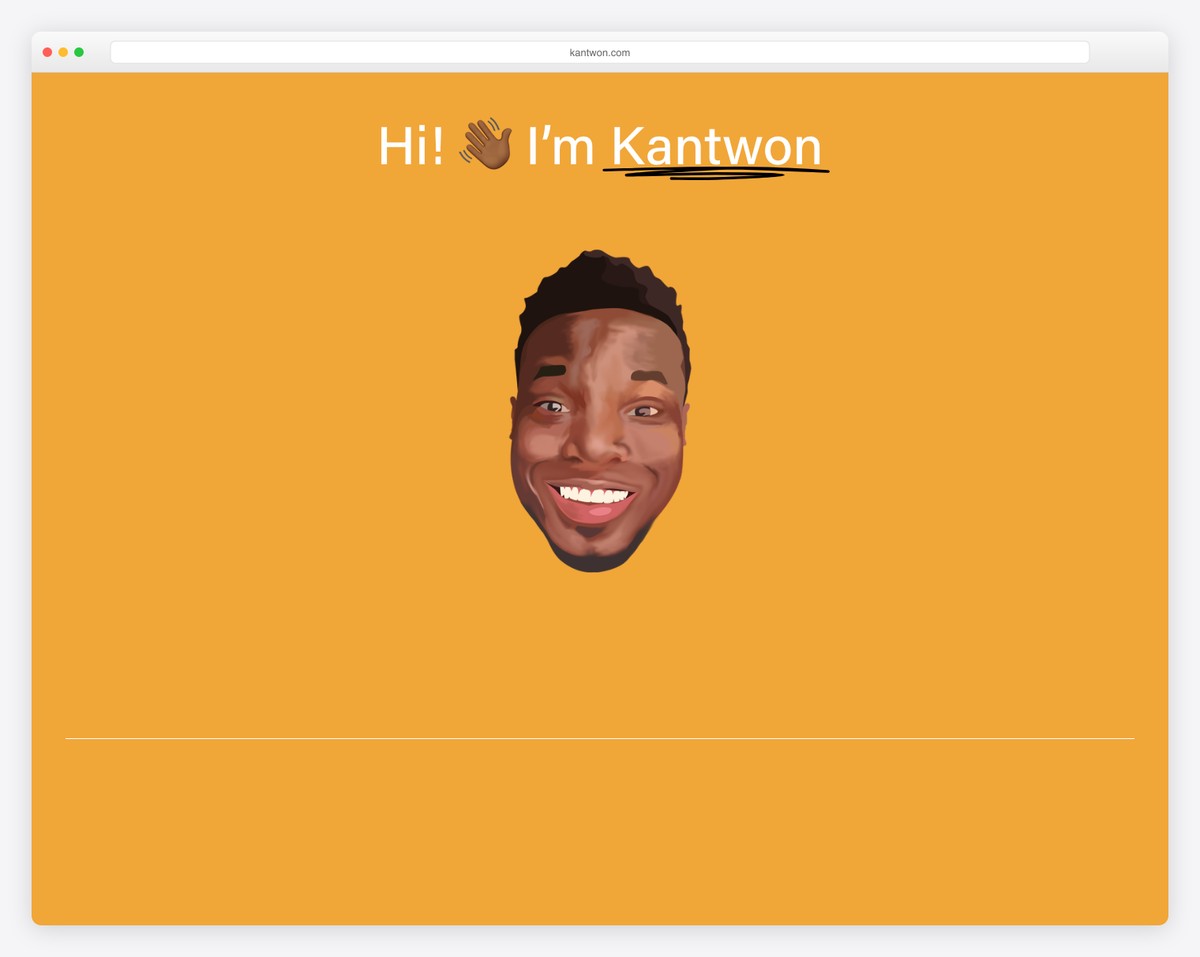 kantwon personal website example