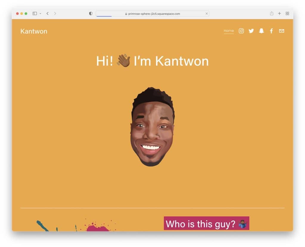 kantwon personal website example