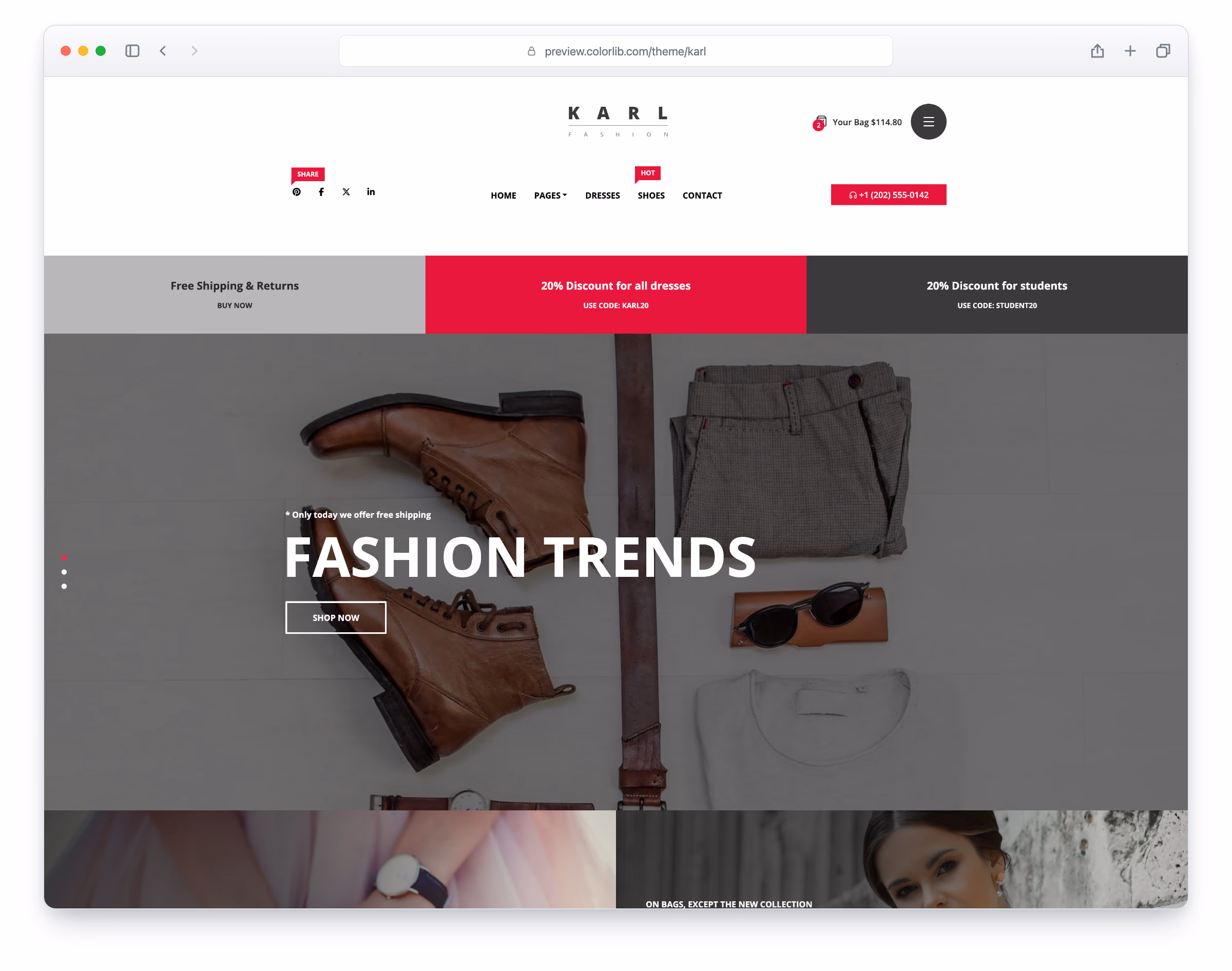 Karl website template