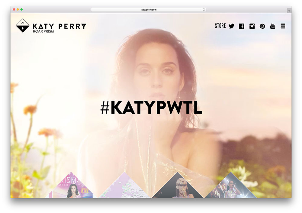 katyperry-celebrity-singer-website-example-with-wordpress