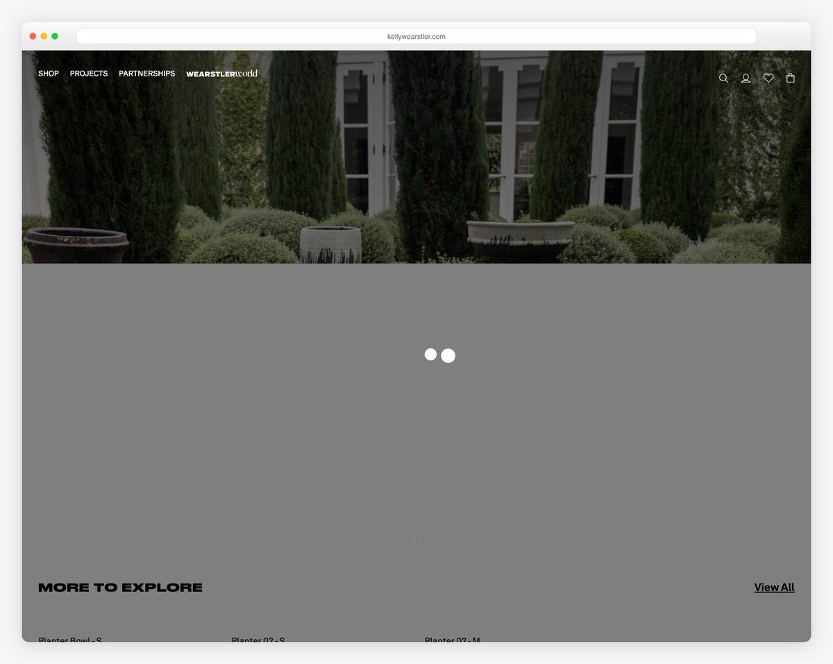 kelly wearstler website example