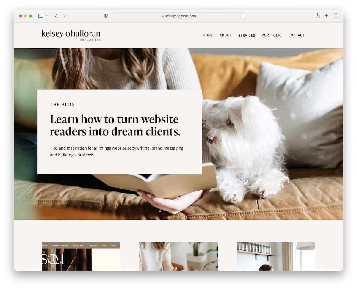 kelsey ohalloran squarespace blogs example