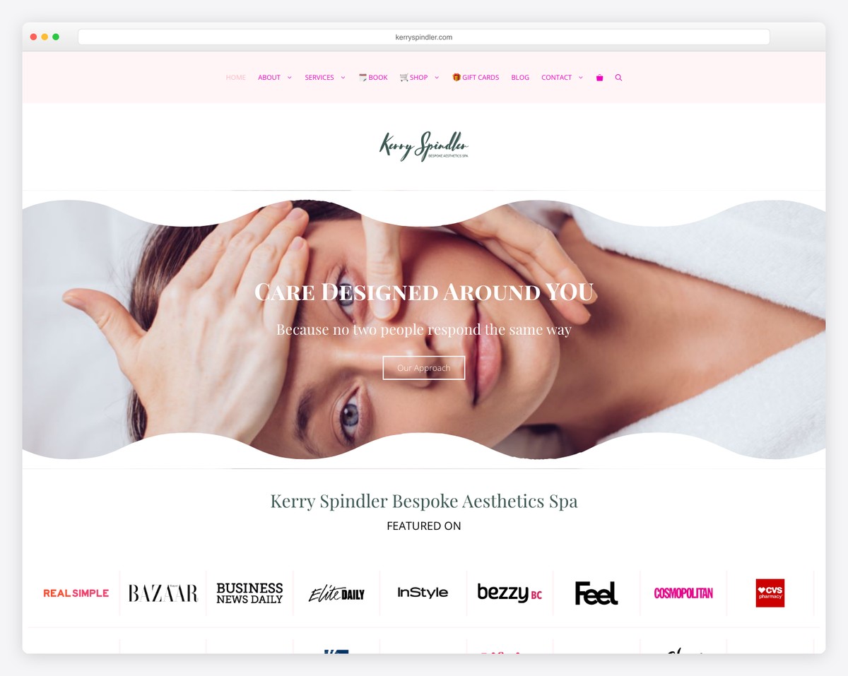 kerry spindler website example