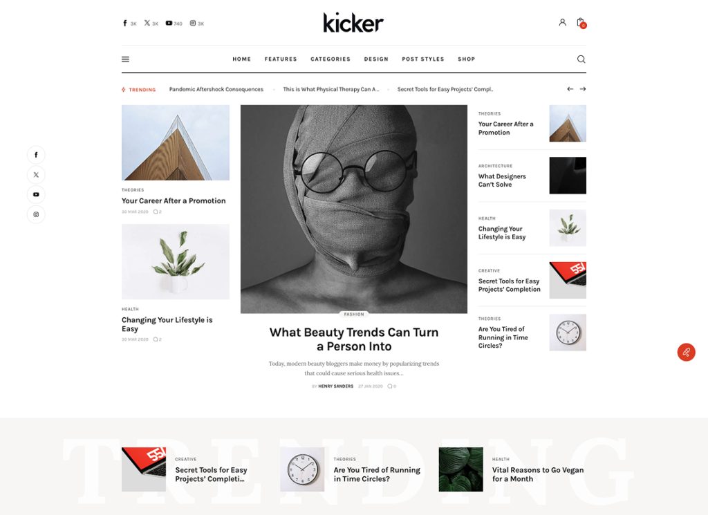 Kicker - Blog Magazine Theme