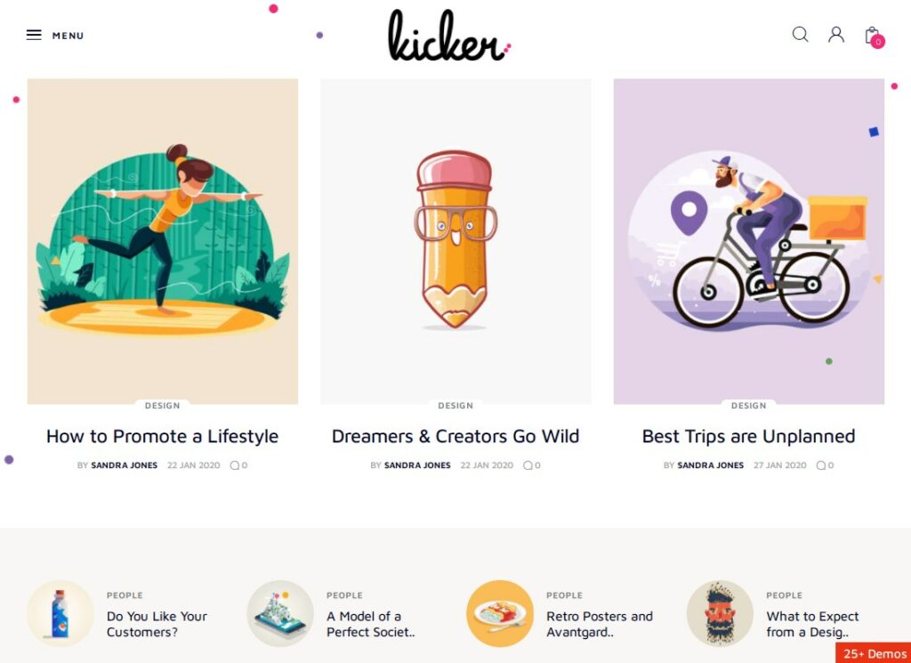 Kicker | Multipurpose Blog Magazine WordPress Theme + Gutenberg