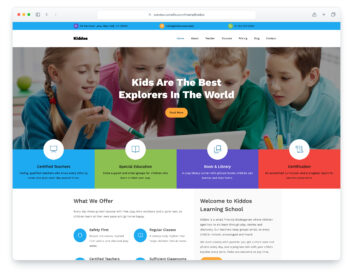 Kiddos website template