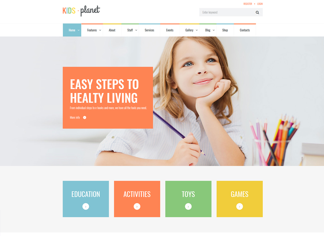 Kids Planet | A Multipurpose Children WordPress Theme