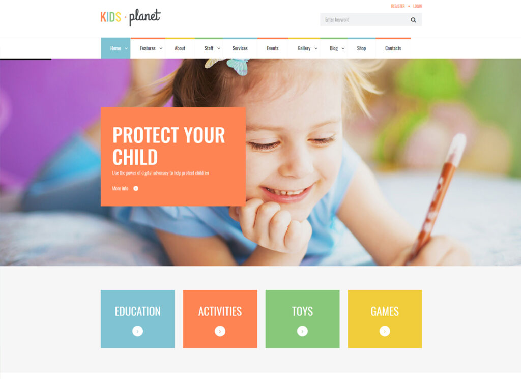 Kids Planet | A Multipurpose Children WordPress Theme for Kindergarten and Playgroup