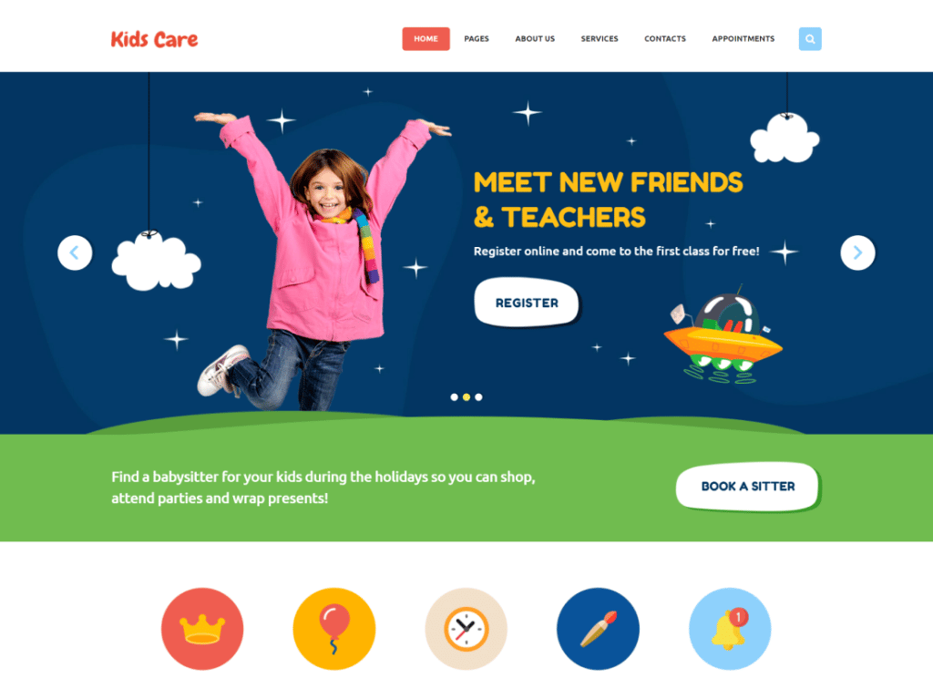 Kids Care - Multi-Purpose Children WordPress Theme