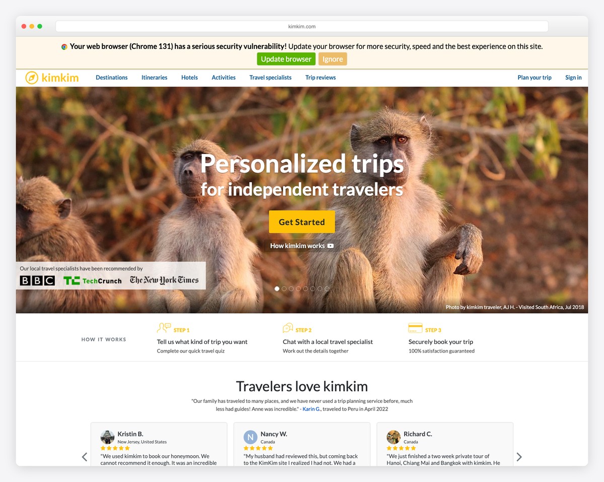 kimkim website example