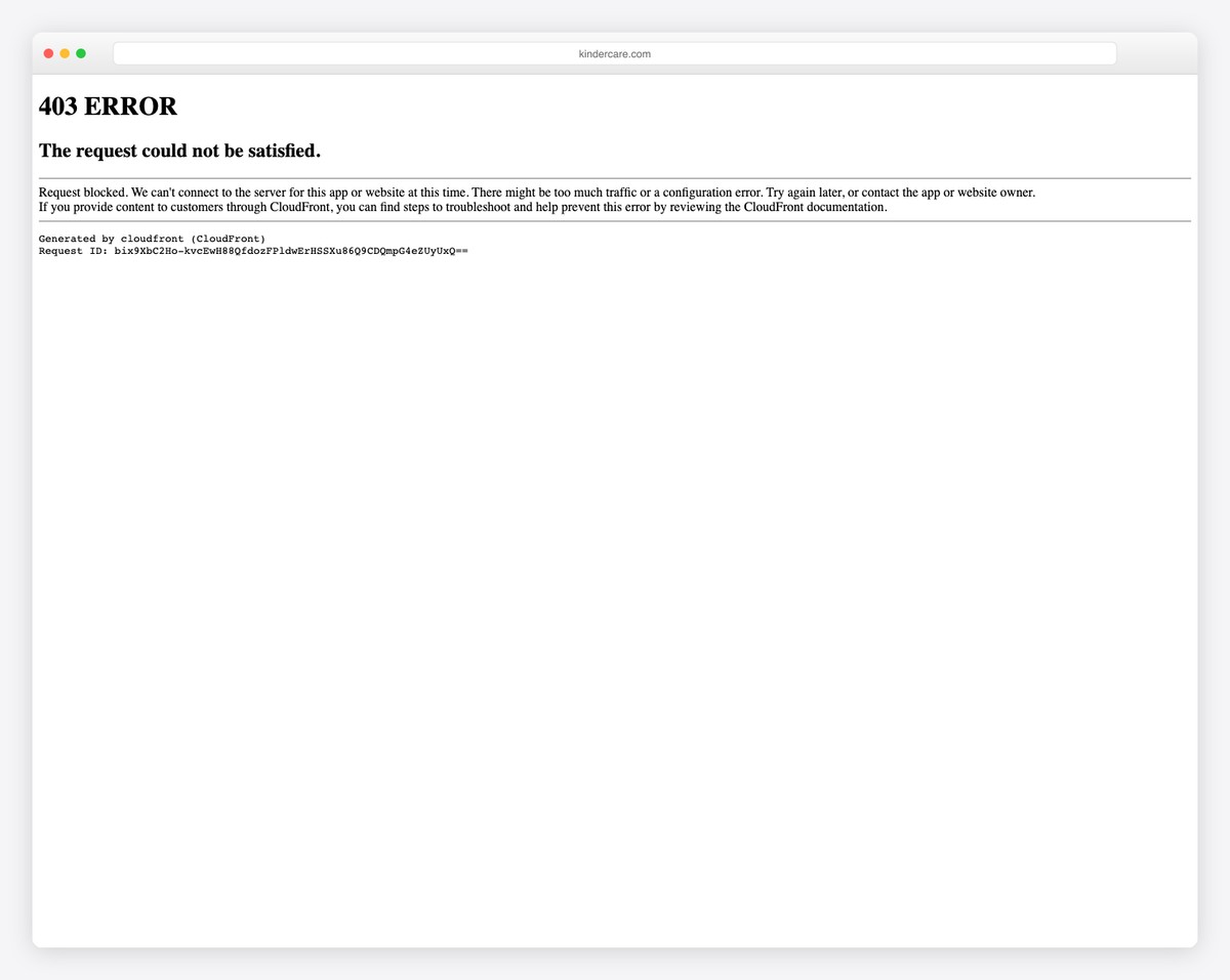 kindercare website example
