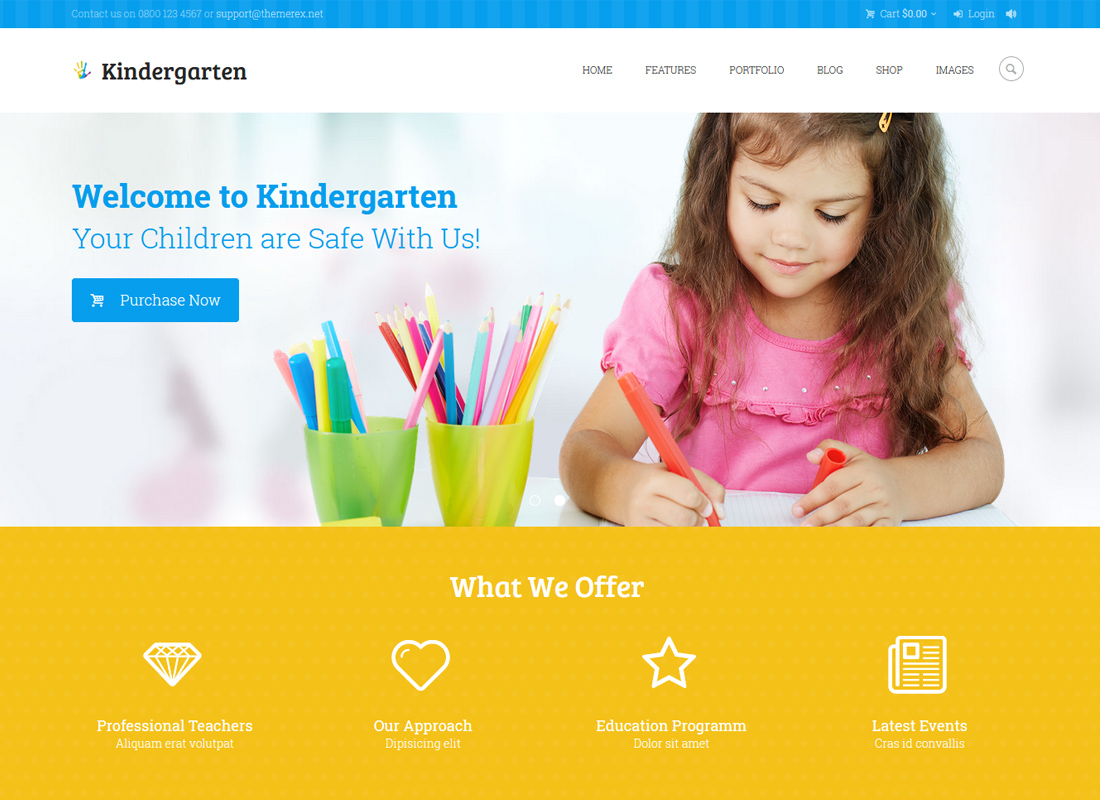 Kindergarten - Children WordPress Theme