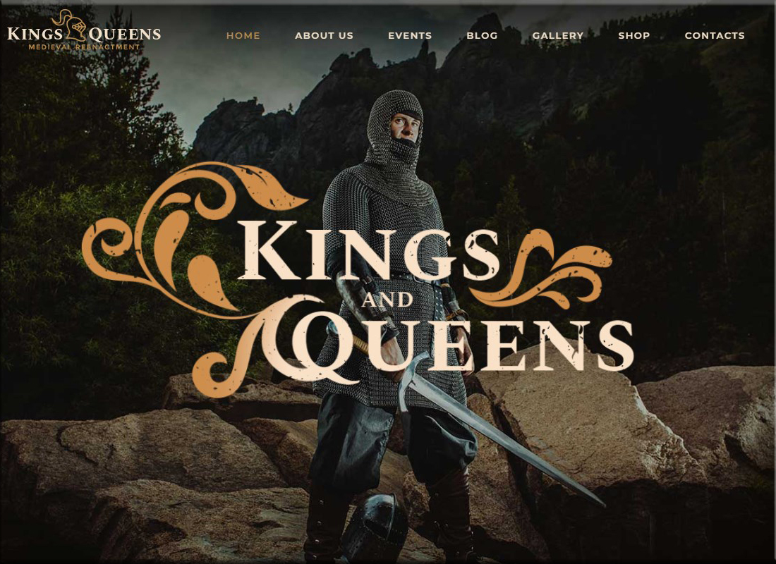 kings-queens-medieval-reenactment-wp-theme