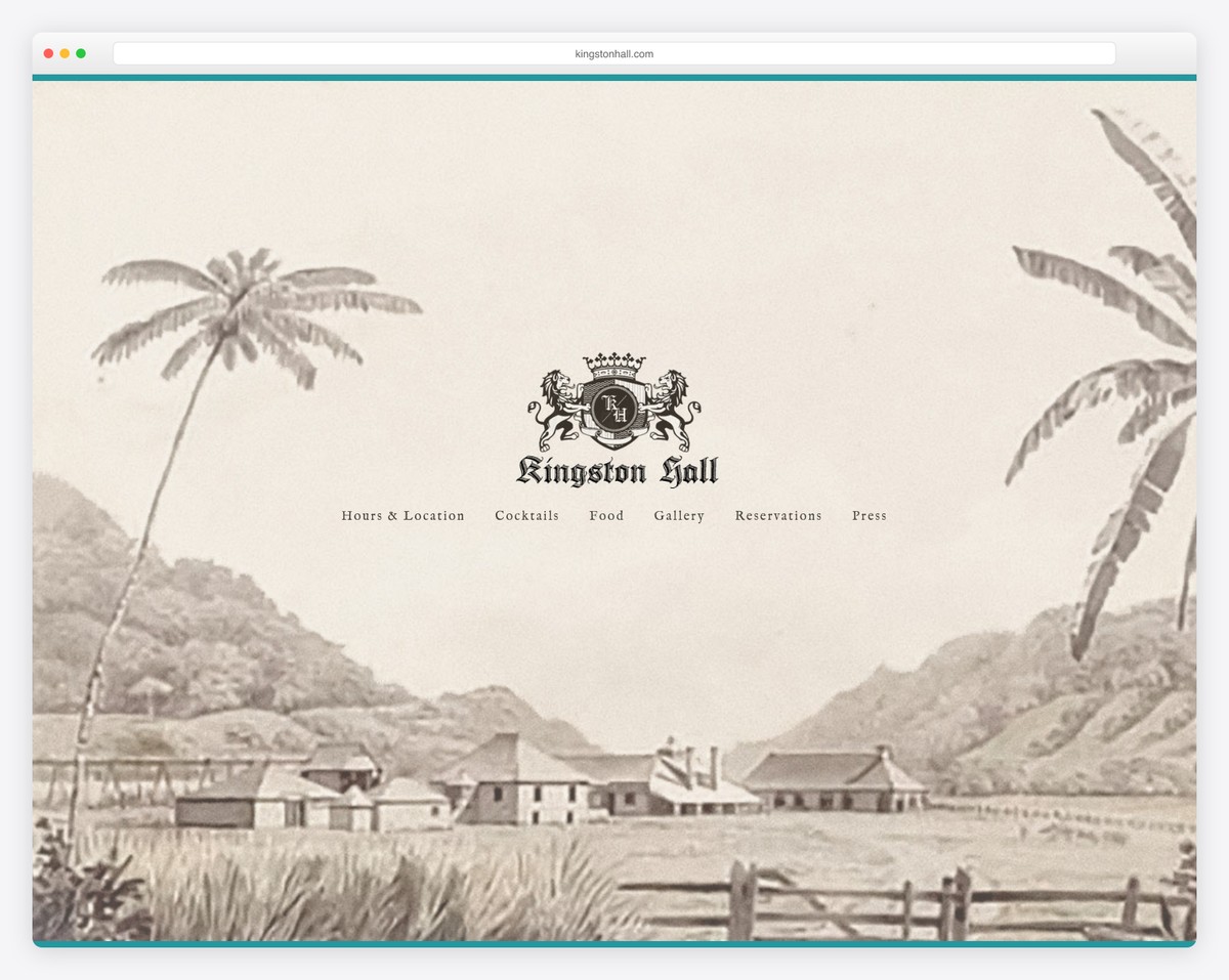 kingston hall website example
