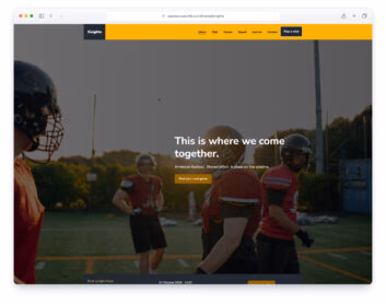 Knights website template