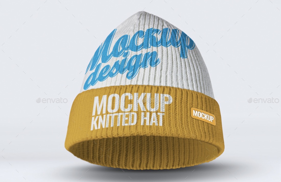 knitted hat mockup