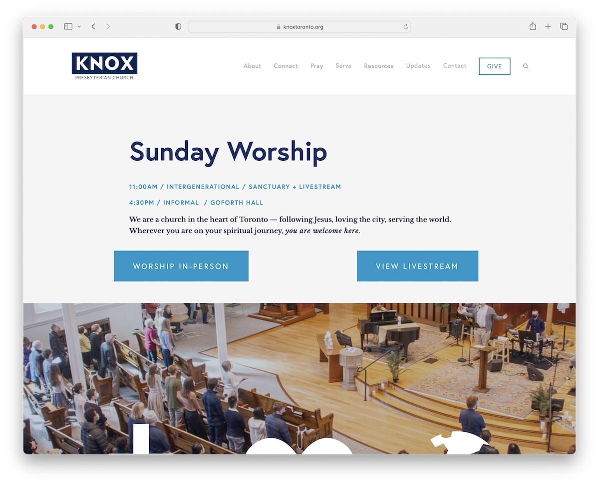 knox toronto church website