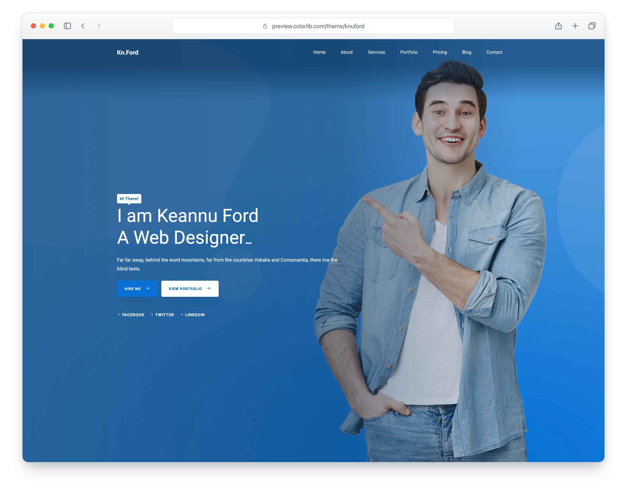 Knuford website template
