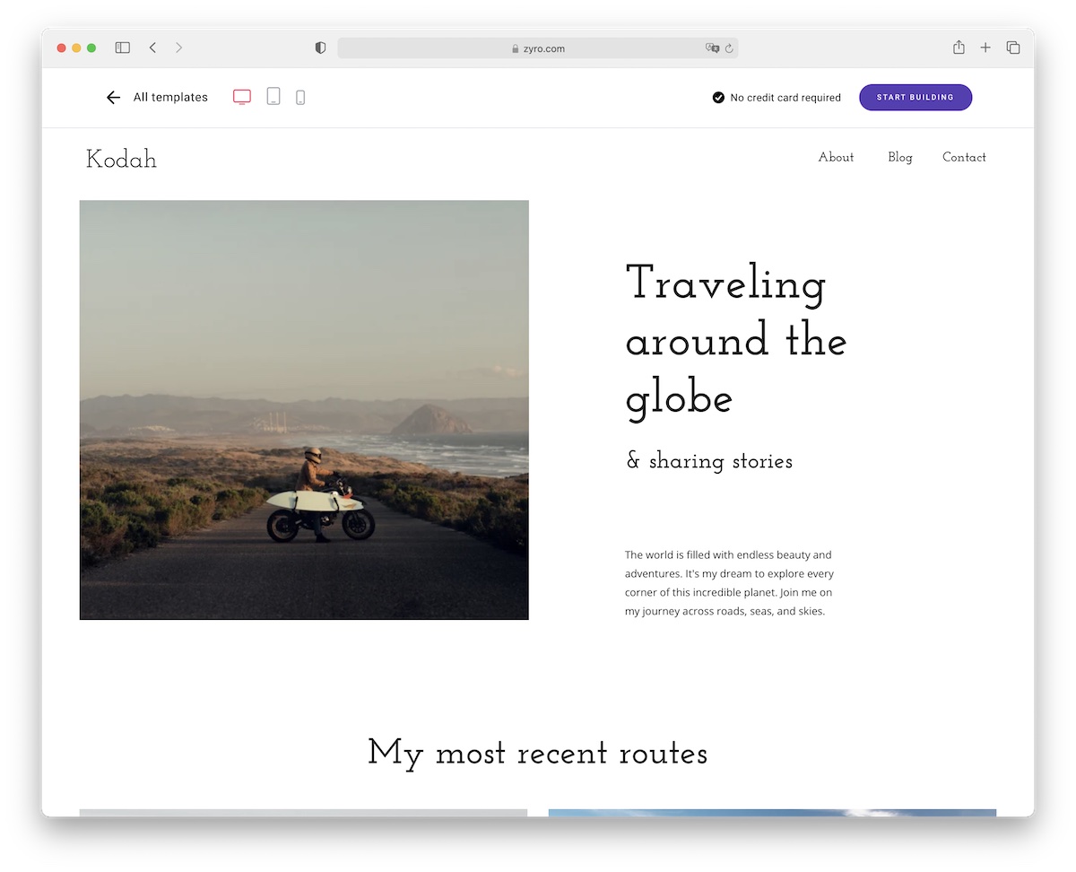 kodah news website design