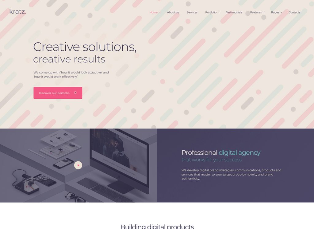 Kratz - Digital Agency Marketing and SEO WordPress Theme