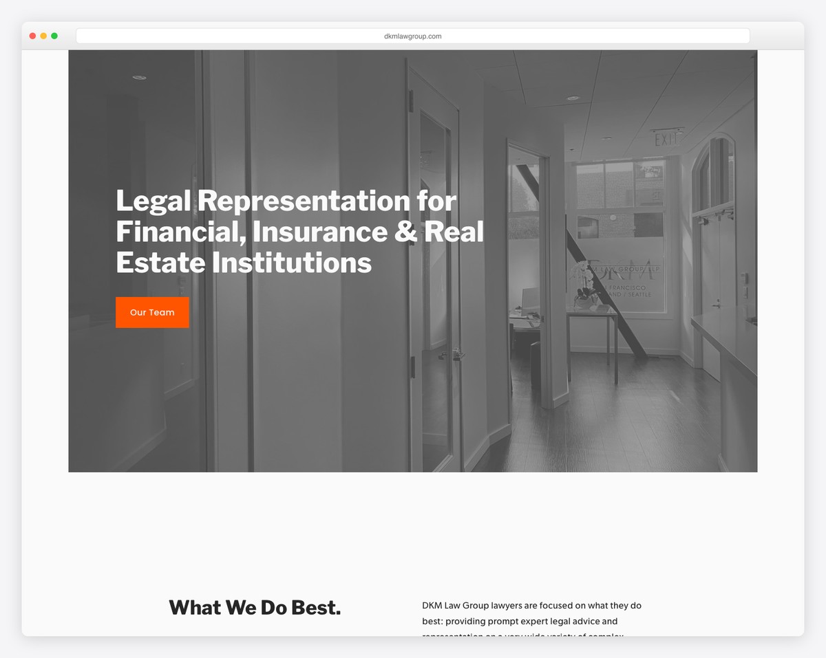 kryder law firm website made with WordPress
