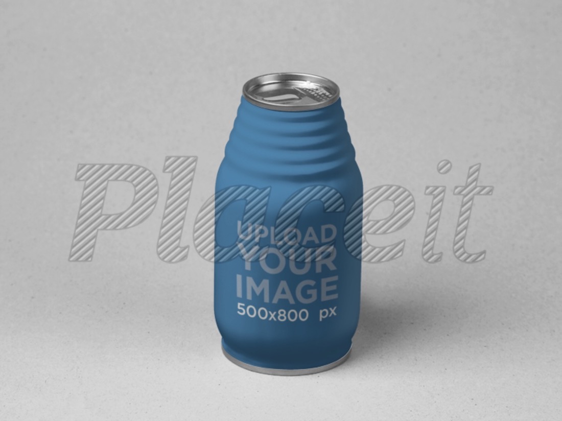 label mockup featuring a juice can