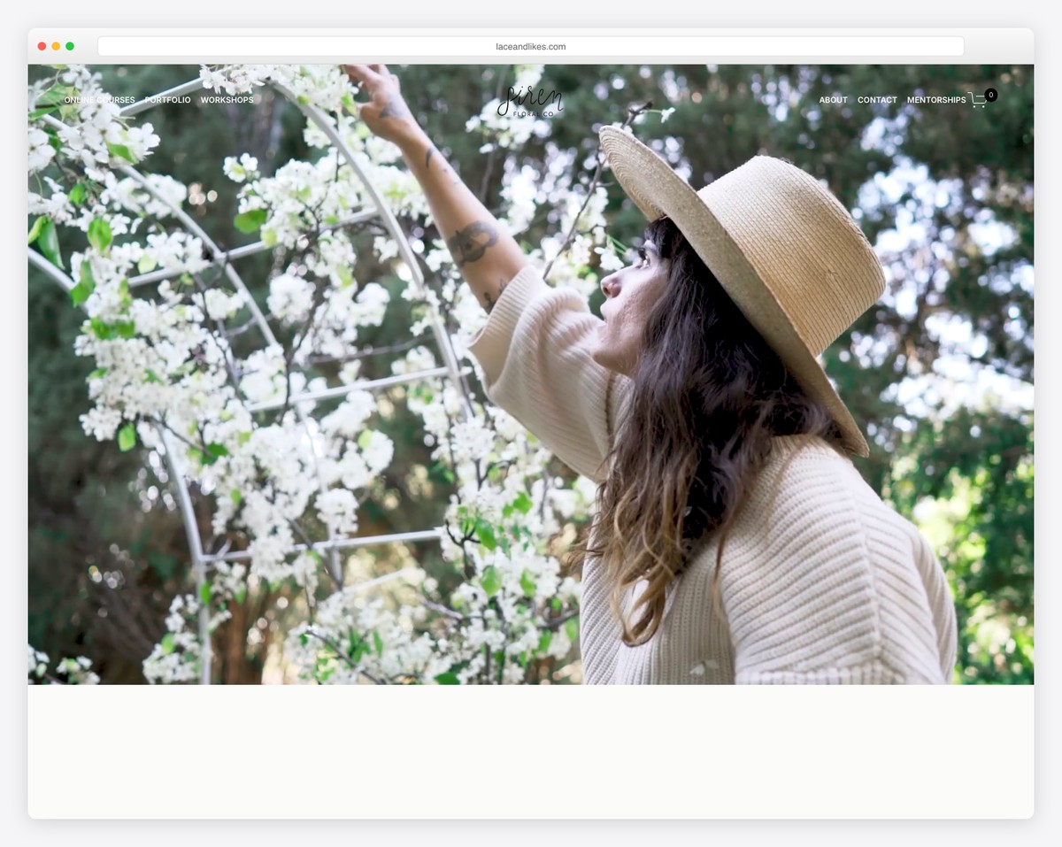 Lace and Likes lifestyle blog Squarespace website