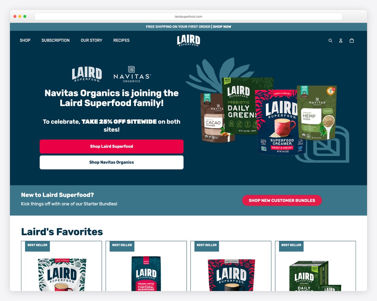 laird superfood food website