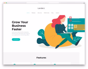 Landerz website template