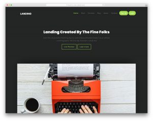 Landing website template