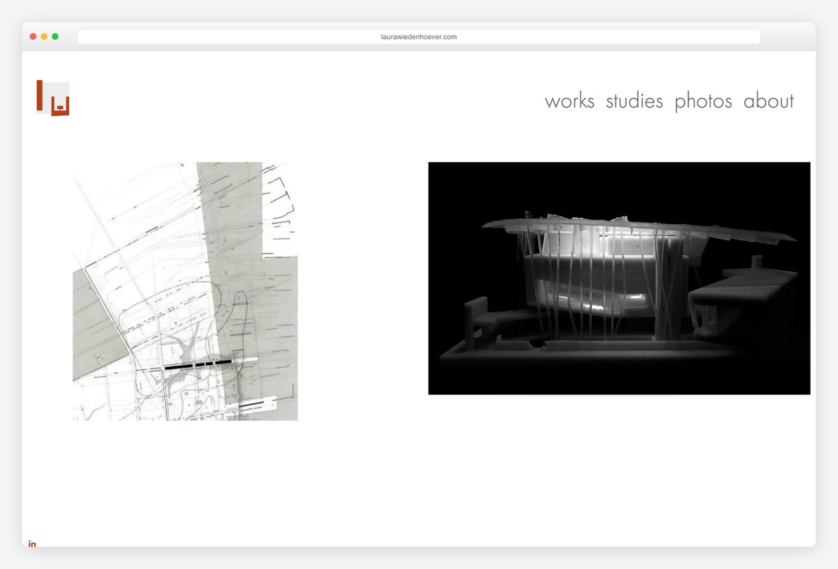 Laura Wiedenhöver architecture portfolio website