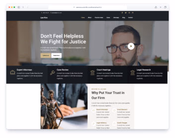 Lawfirm website template