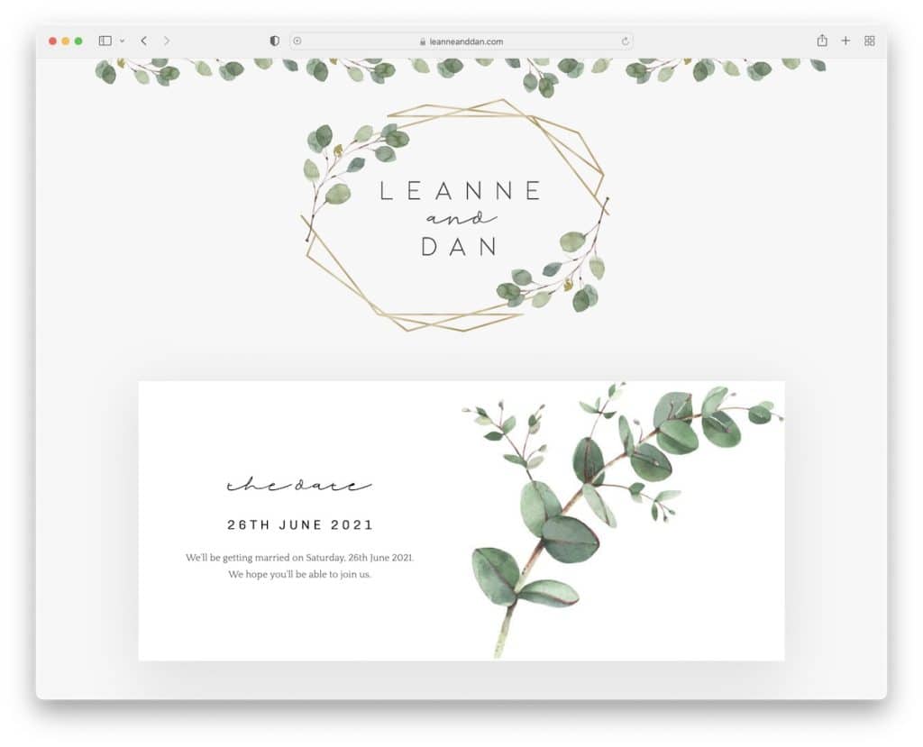 leanne and dan carrd website