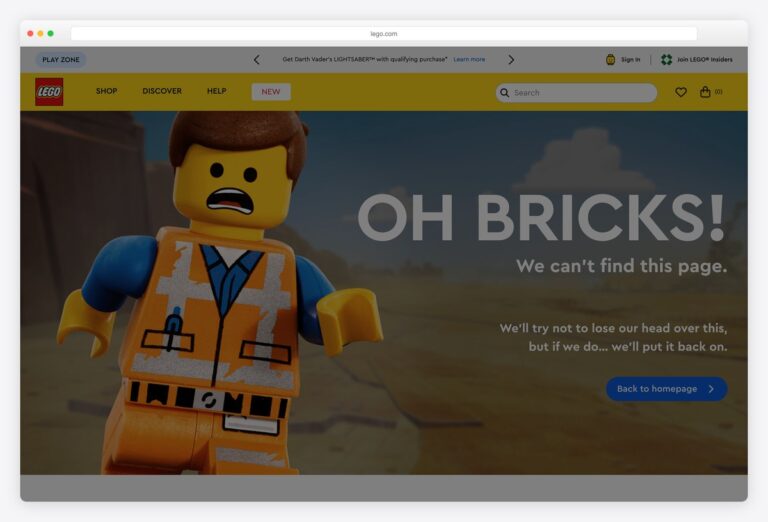31 Best 404 Page Examples (Creative Error Page Designs) 2026