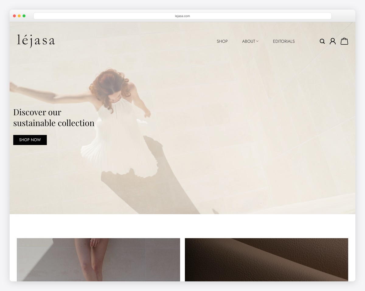 lejasa - women fashion online store made with WordPress and WooCommerce