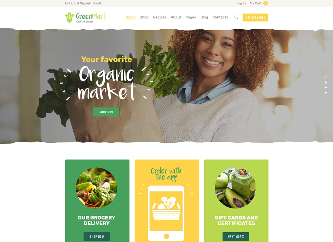 양상추 | 유기농 식품 및 에코 제품 WordPress Theme