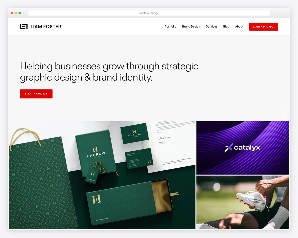 liam foster squarespace portfolio example