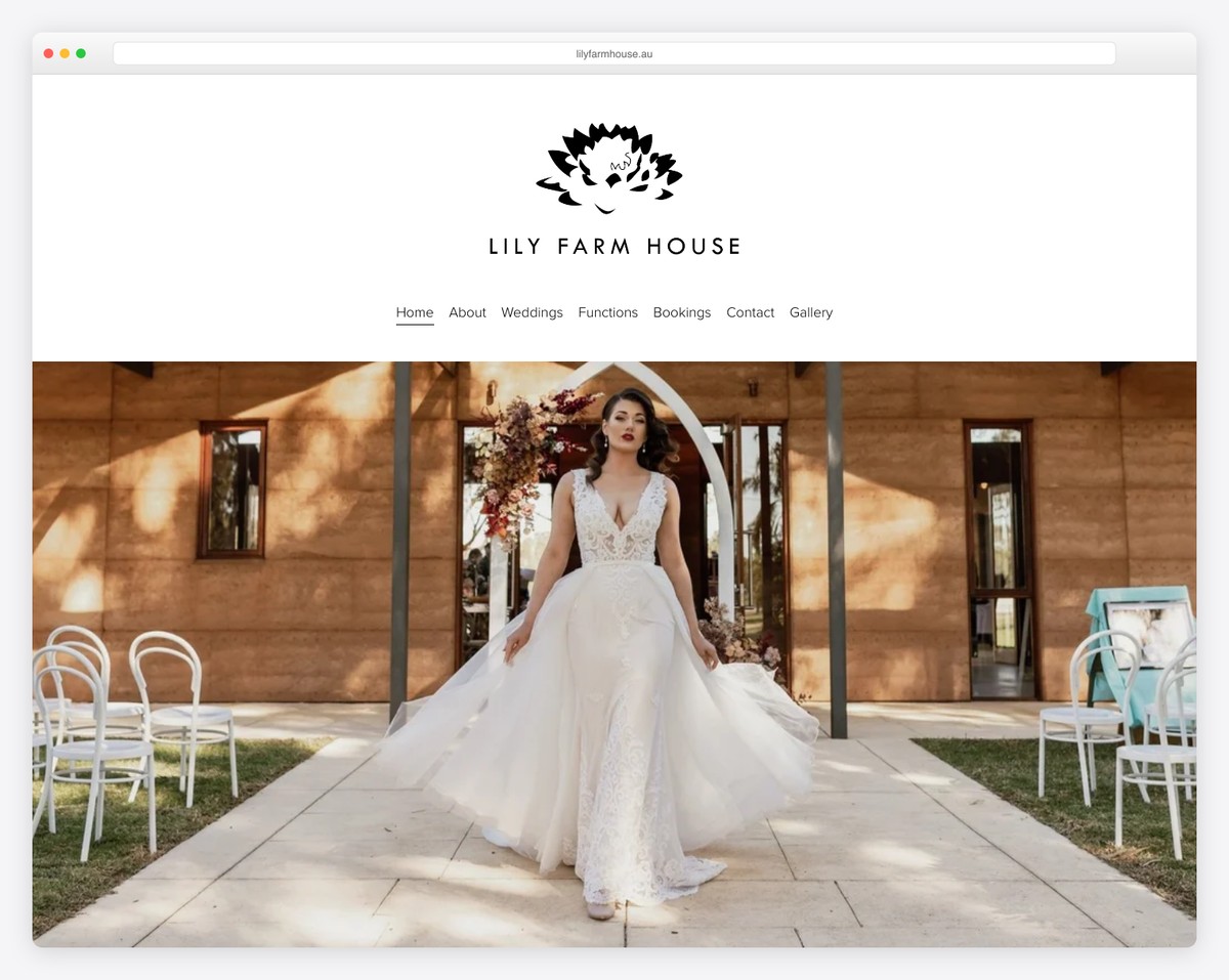 lily farm house website example